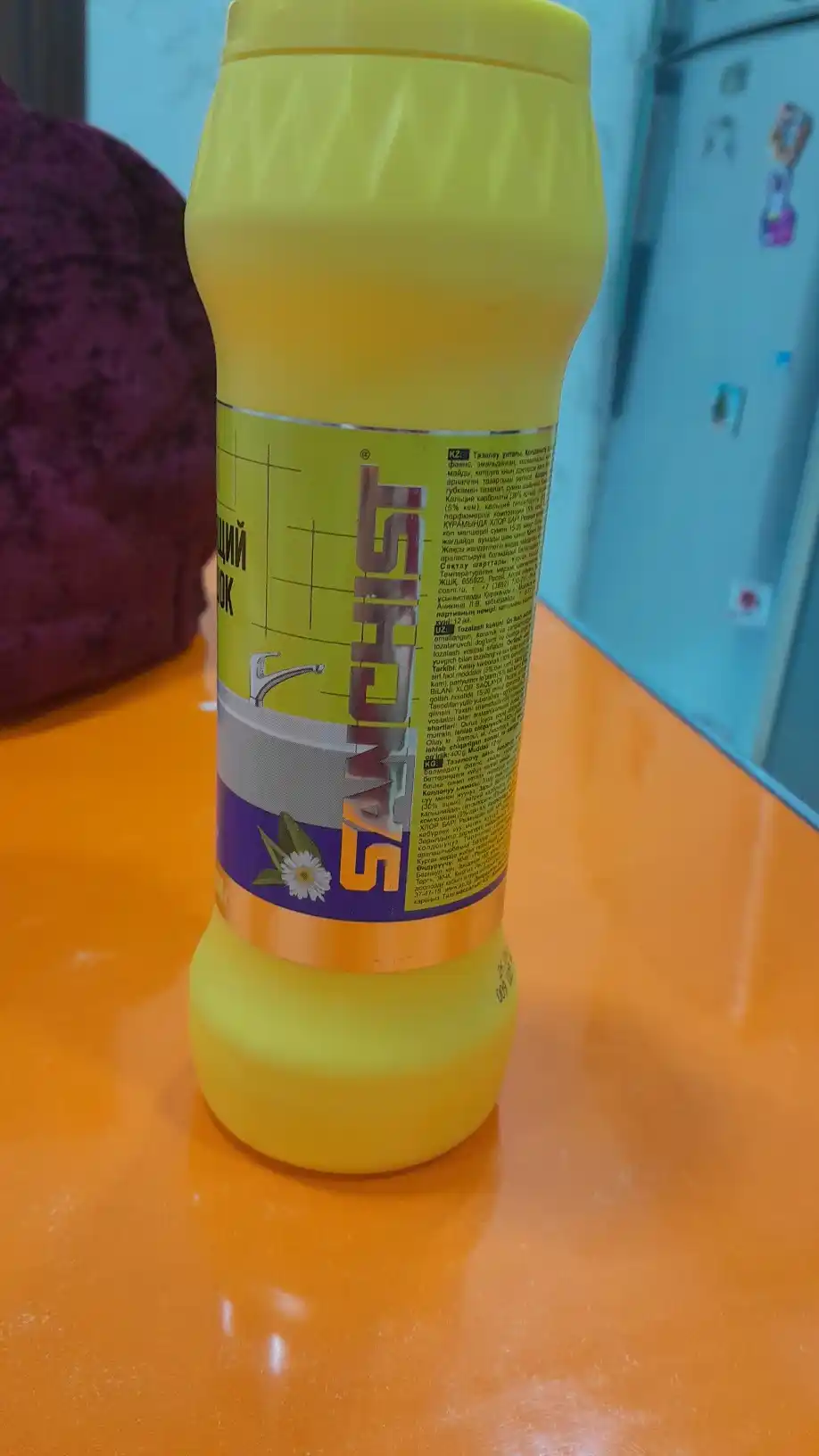 Chistol oshxona va hammom uchun tozalovchi kukun universal, soda effekti, Sanchist, 400 gr