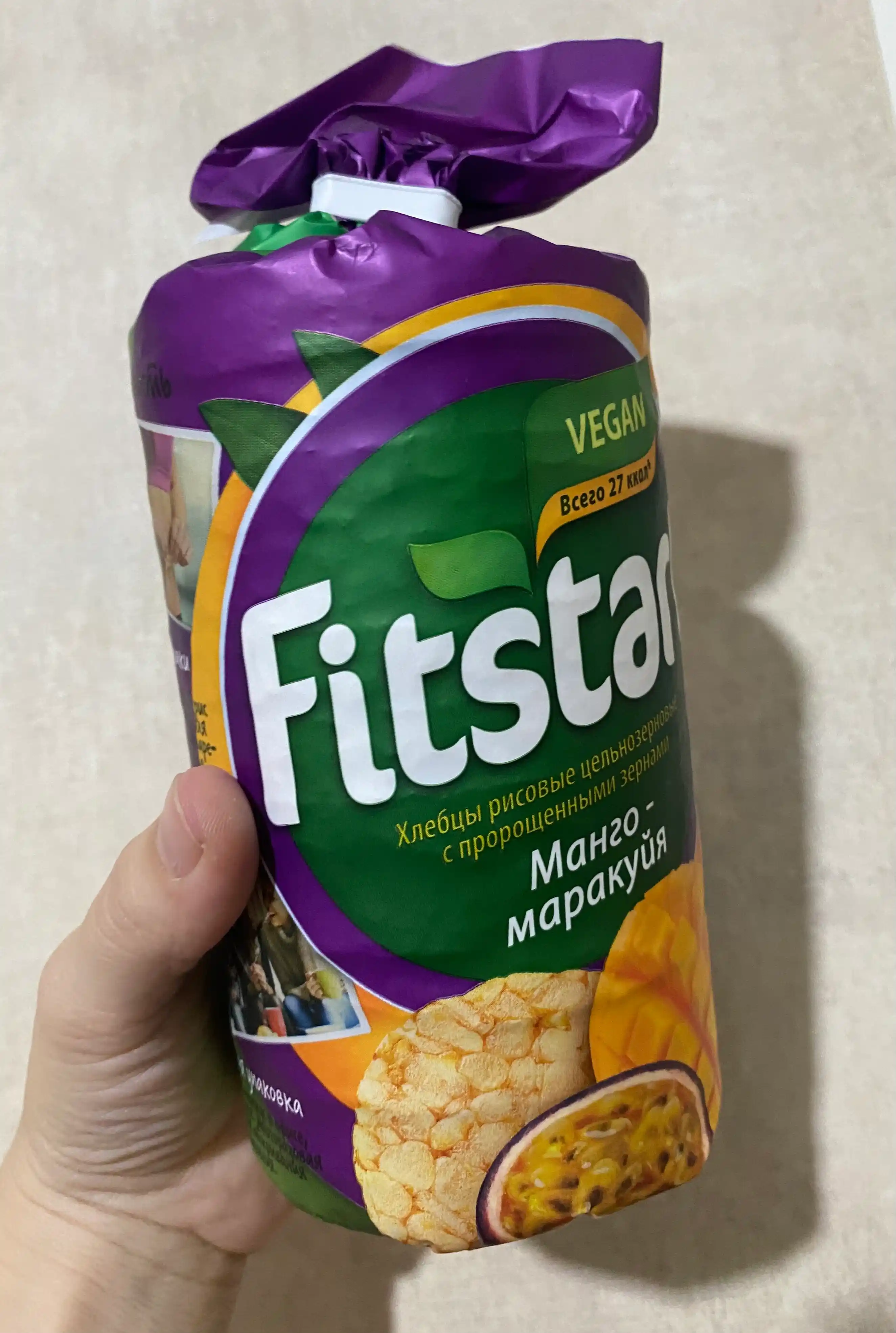 Хлебцы Fitstart, мультизлаковые, манго маракуйя, 100 г