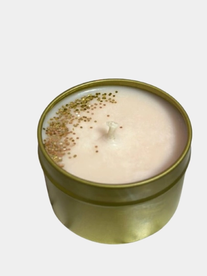 Xushbo'y hidli sham Scented Candle, efir moylari bilan, chirsildoq effekti bilan