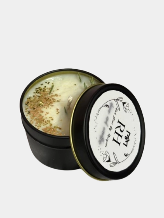 Xushbo'y hidli sham Scented Candle, efir moylari bilan, chirsildoq effekti bilan