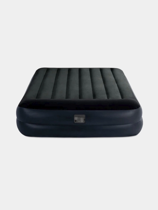 Inflatable bed 152 * 203 * 42 sm with headrest, built-in 220V, up to 272 kg