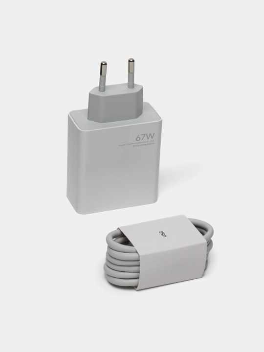 Tez zaryadlovchi qurilma Xiaomi Mi 67W, kabel bilan - 