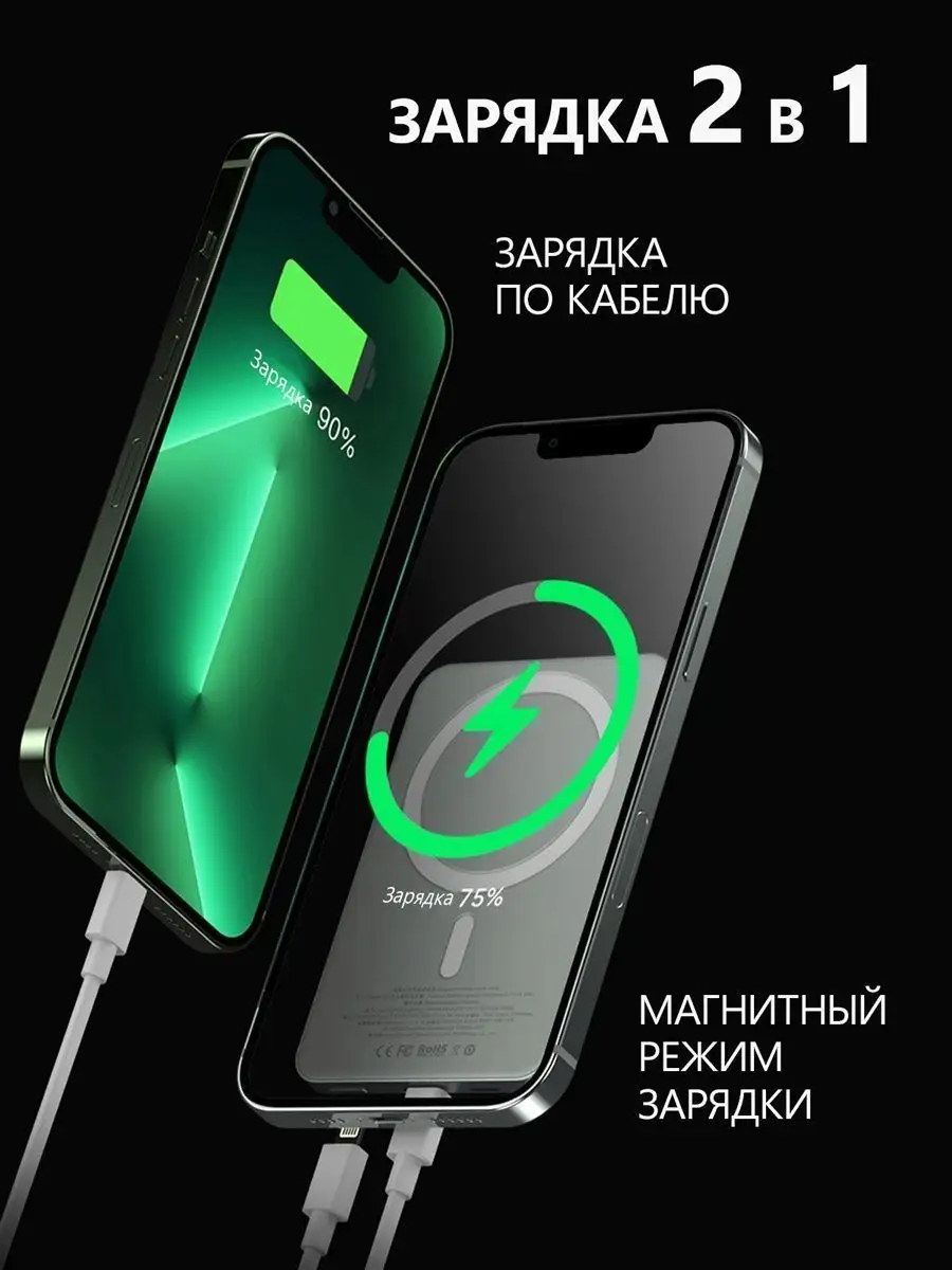 Внешний аккумулятор Magsafe на 5000 mAh для iPhone, Android купить по  низким ценам в интернет-магазине Uzum (968286)