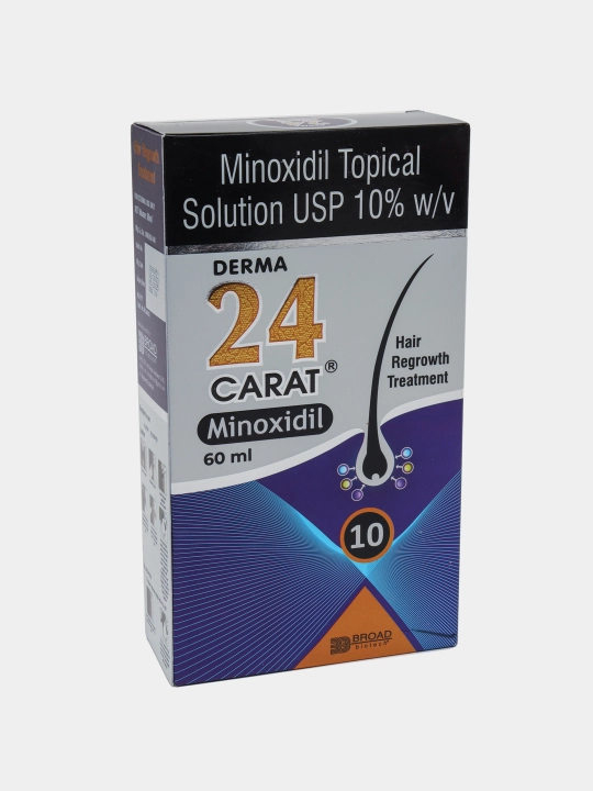 Soch uchun eritma Derma 24 Karat Minoksidil Topical Solution 10%, 60 ml - 