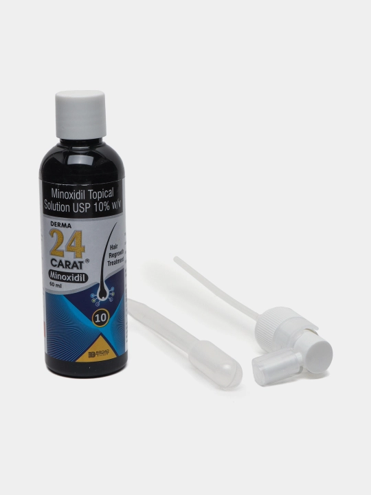 Soch uchun eritma Derma 24 Karat Minoksidil Topical Solution 10%, 60 ml