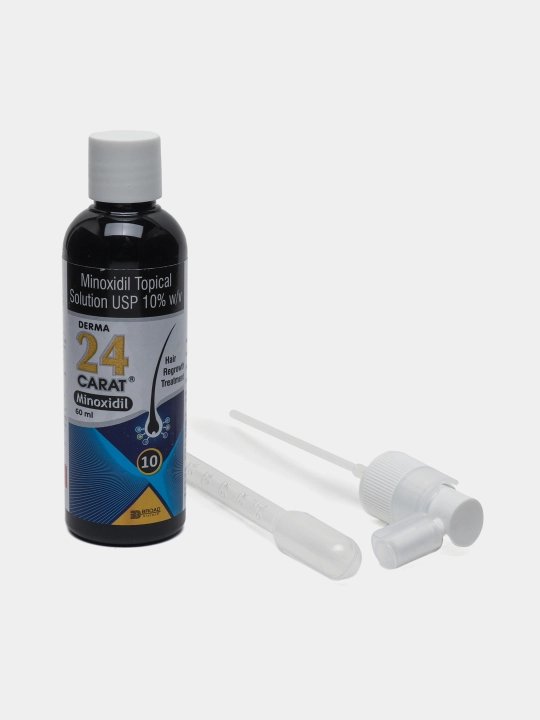 Soch uchun eritma Derma 24 Karat Minoksidil Topical Solution 10%, 60 ml