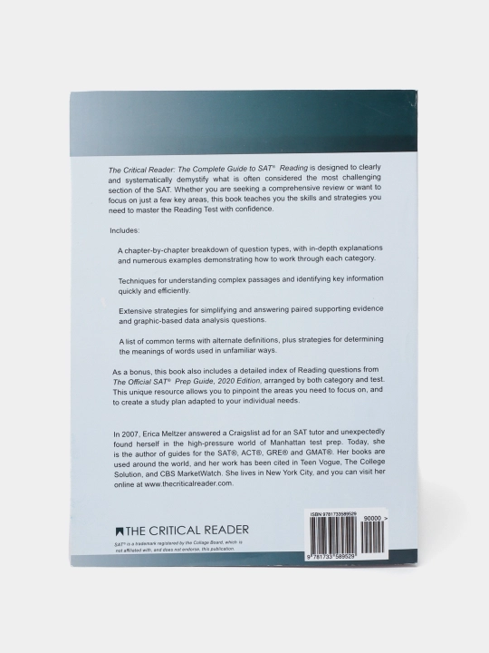 The Complete Guide to SAT Reading by Erica L. Meltzer, The Critical Reader, Fourth Edition