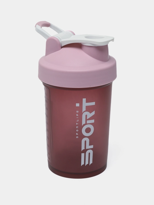 Sport uchun shayker butilka, spiral va protein uchun idishi bilan, 450 ml
