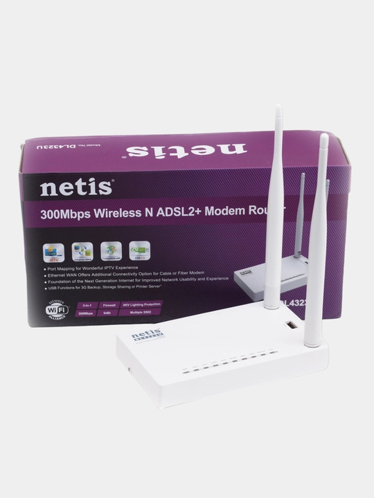 Роутер ADSL для домашней линии NETIS 4323
