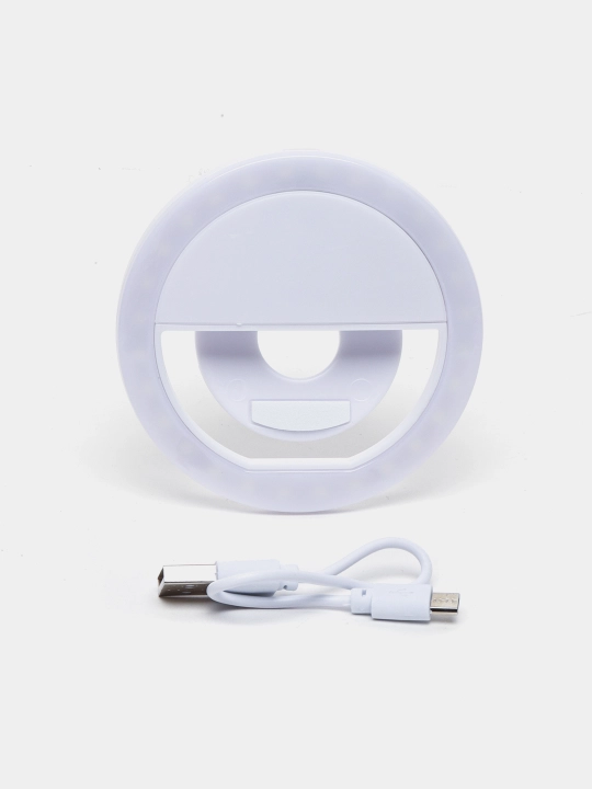 Smartfon uchun halqali selfi chiroq LED uzuk, svetadiodli chiroq