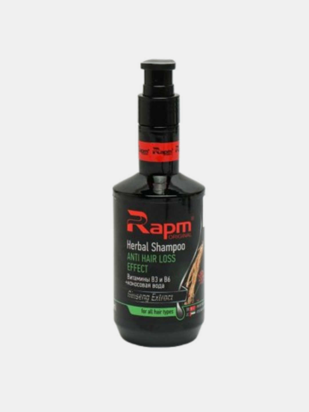 Лечебный шампунь Rapm ''Против выпадения волос с женьшенем" купить по ...