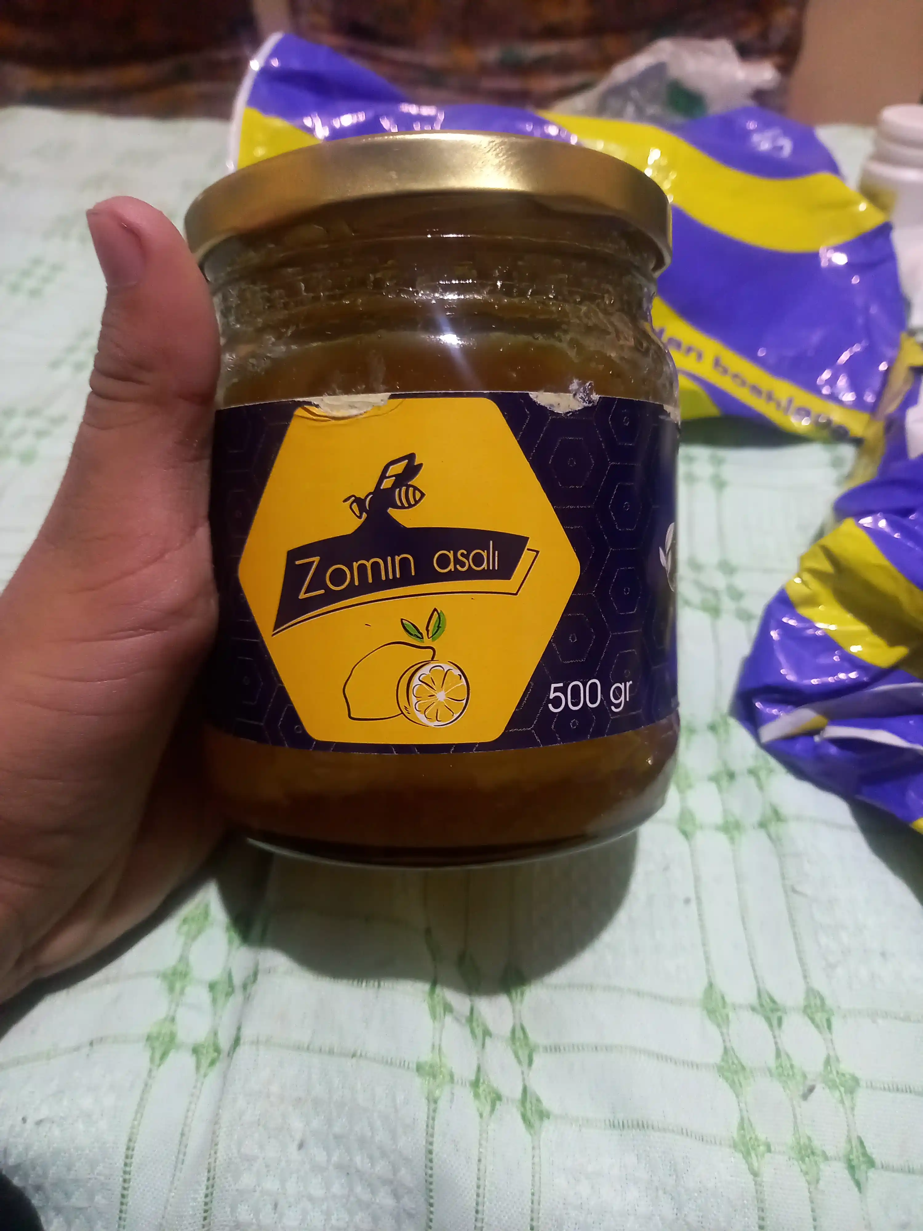 Limonli asal Zomin, 500 g
