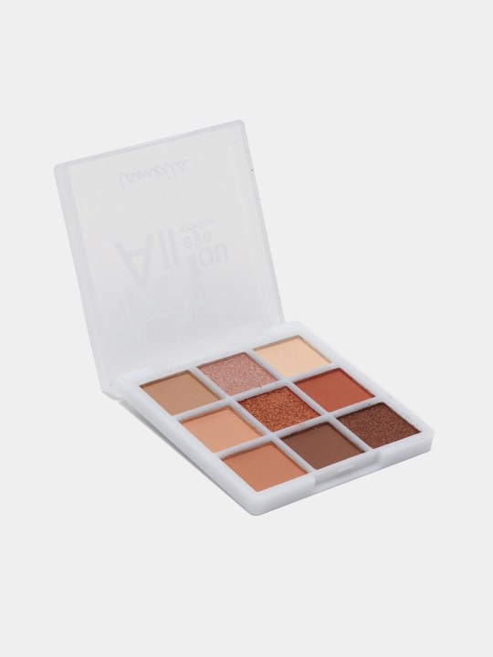 Тени для век, матовые и блестящие, 9 цветов