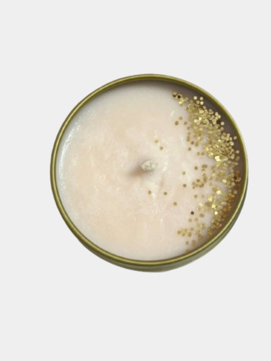 Xushbo'y hidli sham Scented Candle, efir moylari bilan, chirsildoq effekti bilan