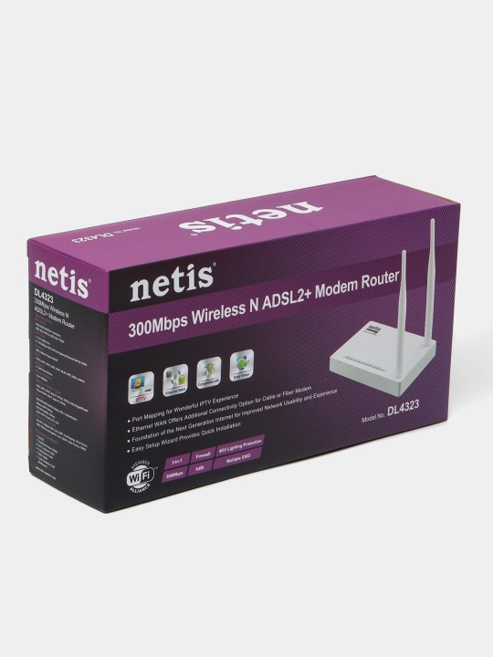 Роутер ADSL для домашней линии NETIS 4323
