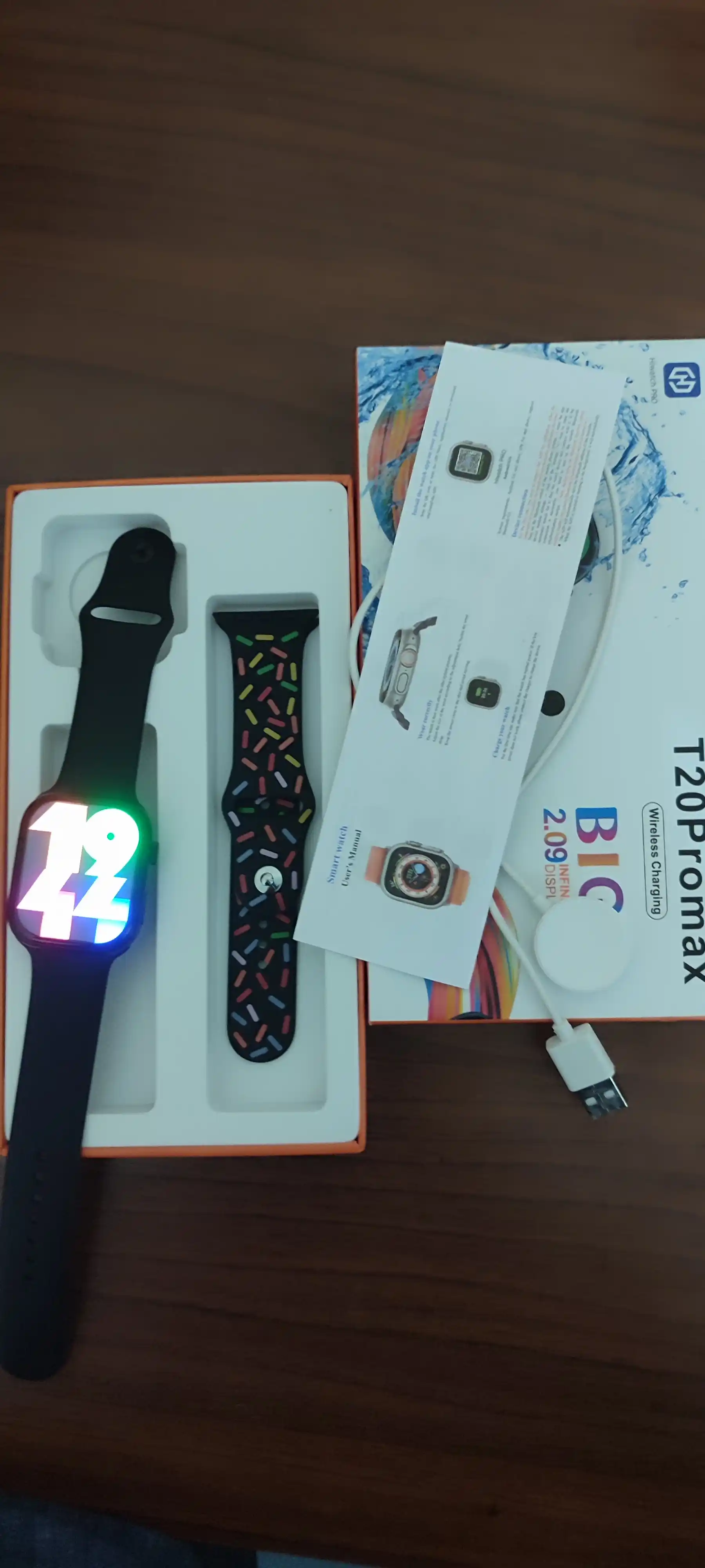 Умные часы Smart Watch 9, для Android и iOS, T20 pro max, с двойным ремешком