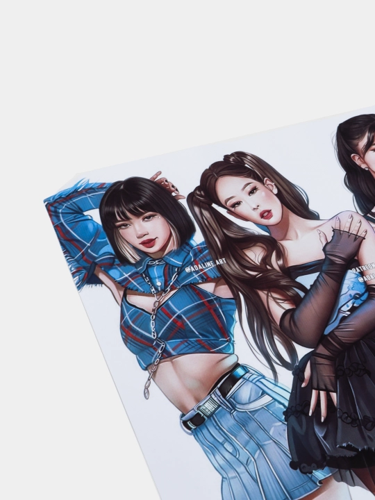 Постер с к поп группой Black pink, музыкальная группа Black pink, А3