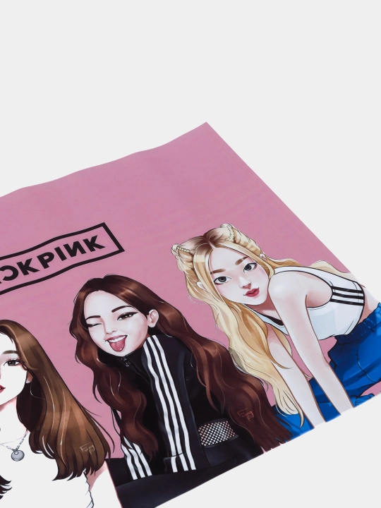 Pop guruhi bilan plakat Black pink, musiqiy guruh Black pink, A3