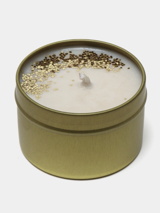 Xushbo'y hidli sham Scented Candle, efir moylari bilan, chirsildoq effekti bilan - 