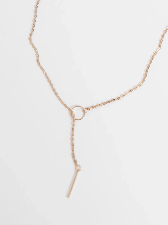 Цепочка на шею женская, колье с подвеской, бижутерия