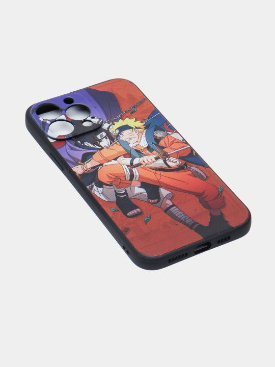 Чехол для смартфона iPhone XR, XS, 11, 12, 13, 14, 15, Pro, Max, cиликоновый, аниме Наруто