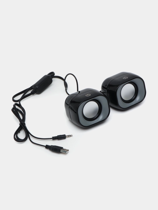 HP DHS-2111 (USB quvvatli) dinamiklar, kompyuter, noutbuk va mobil telefon uchun