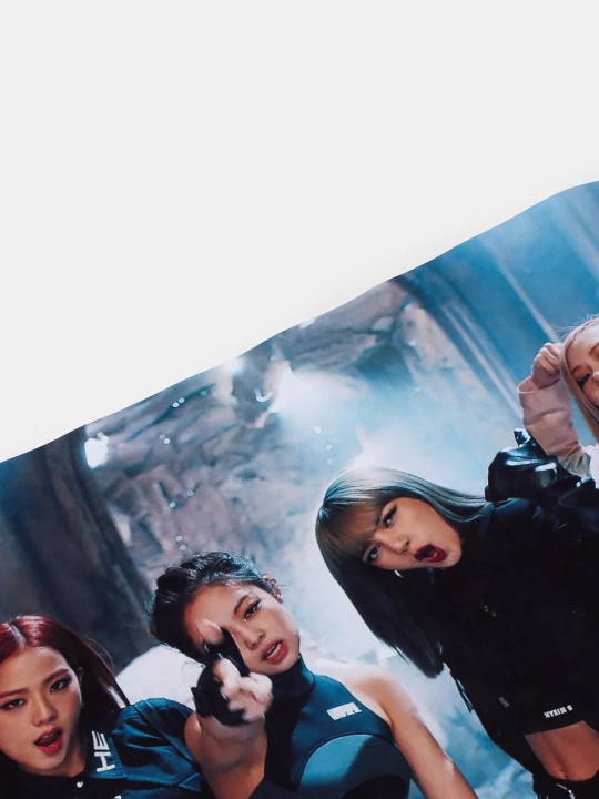 Pop guruhi bilan plakat Black pink, musiqiy guruh Black pink, A3