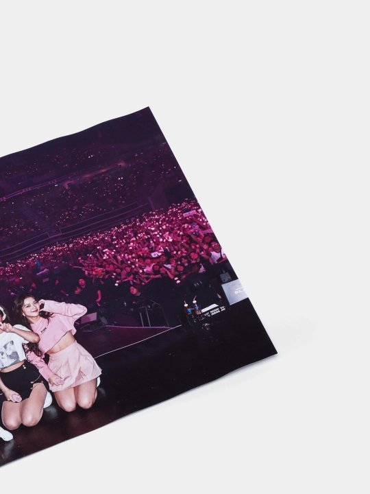Pop guruhi bilan plakat Black pink, musiqiy guruh Black pink, A3