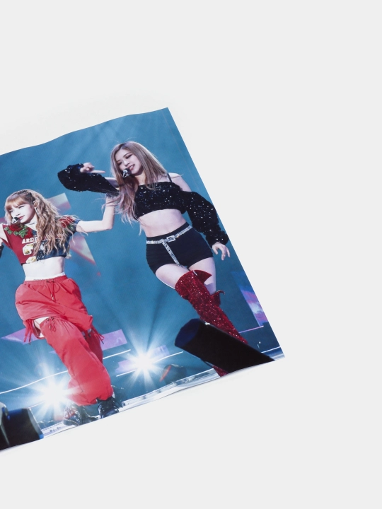 Pop guruhi bilan plakat Black pink, musiqiy guruh Black pink, A3