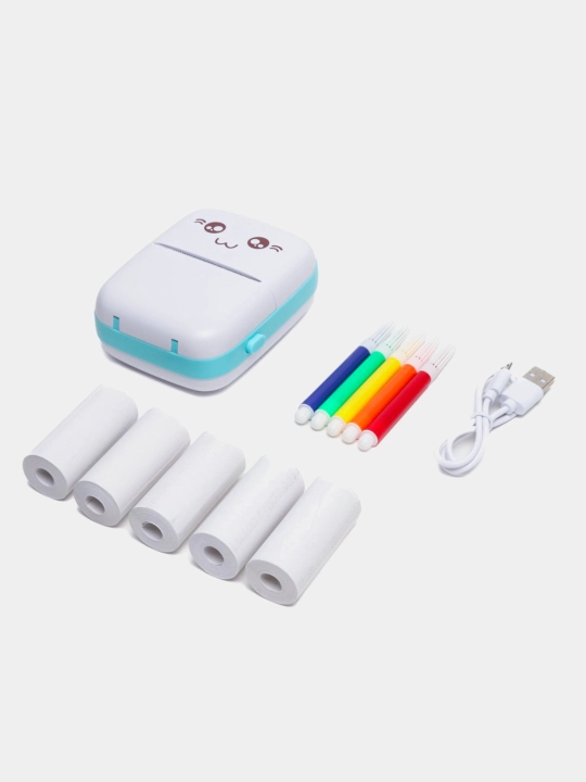 Simsiz mini termoprinter, telefon uchun, bolalar uchun, Bluetooth bilan