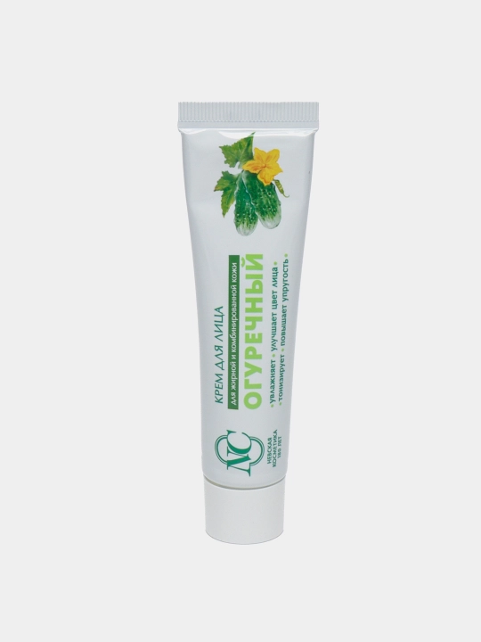 Yog'li va aralash yuz terisi uchun bodring krem Neva kosmetikasi, 40 ml