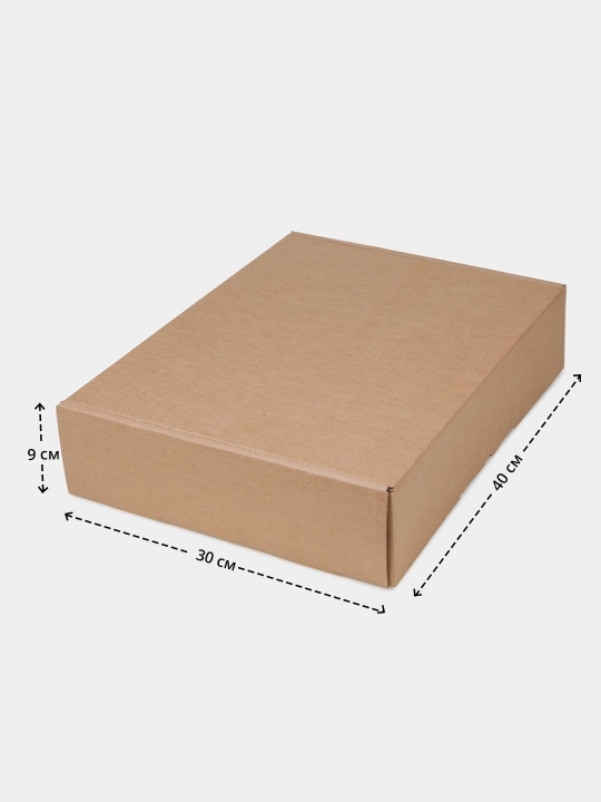 Коробка картонная, 4 размера, из крафт картона, самосборная, для хранения и маркетплейсов 