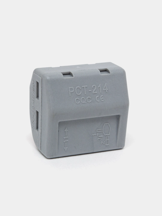 PCT-214 WAGO 222-414 соединительная клемма, соединитель проводов с рычажком, 10 шт