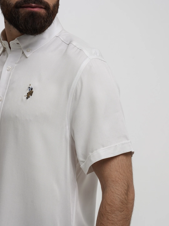 Рубашка мужская U.S. Polo ASSN l Ur1328, хлопок, с коротким рукавом, классическая