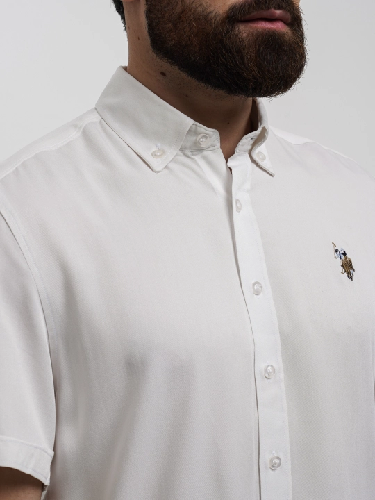 Рубашка мужская U.S. Polo ASSN l Ur1328, хлопок, с коротким рукавом, классическая