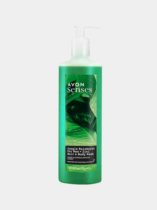 Гель для душа Avon Senses Тропические джунгли, 720 мл - 
