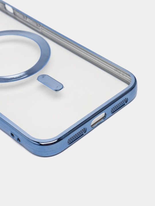 Чехол magsafe силиконовый для iPhone 13 Pro Max, 14 Pro Max для беспроводной зарядки