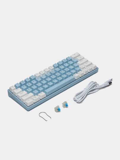 Игровая механическая клавиатура Zifrind Rgb подсветкой с 98 клавиши игры, мультимедиа