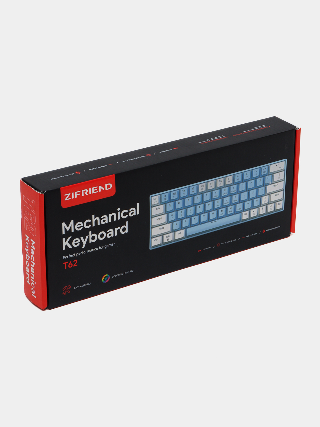 Игровая механическая клавиатура Zifrind Rgb подсветкой с 98 клавиши ...
