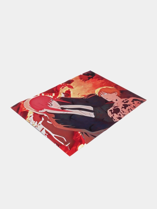 Interyer plakatlar Anime Chainsaw man, A3 