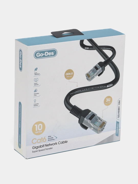 Lan kabeli RJ45 cat 6 sftp gigabit godes, 20 m, 15 m, 5 m, 3 m, hm891