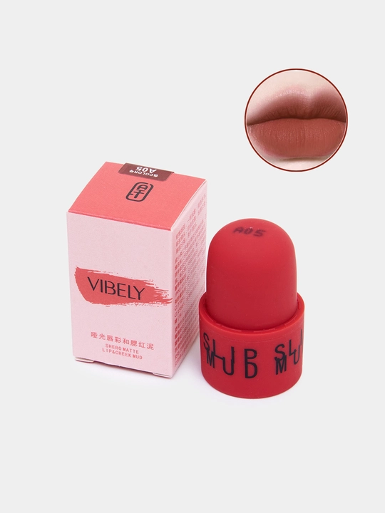 Матовая помада для губ Lips Wud VIBELY, стойкая, 6 цветов - 