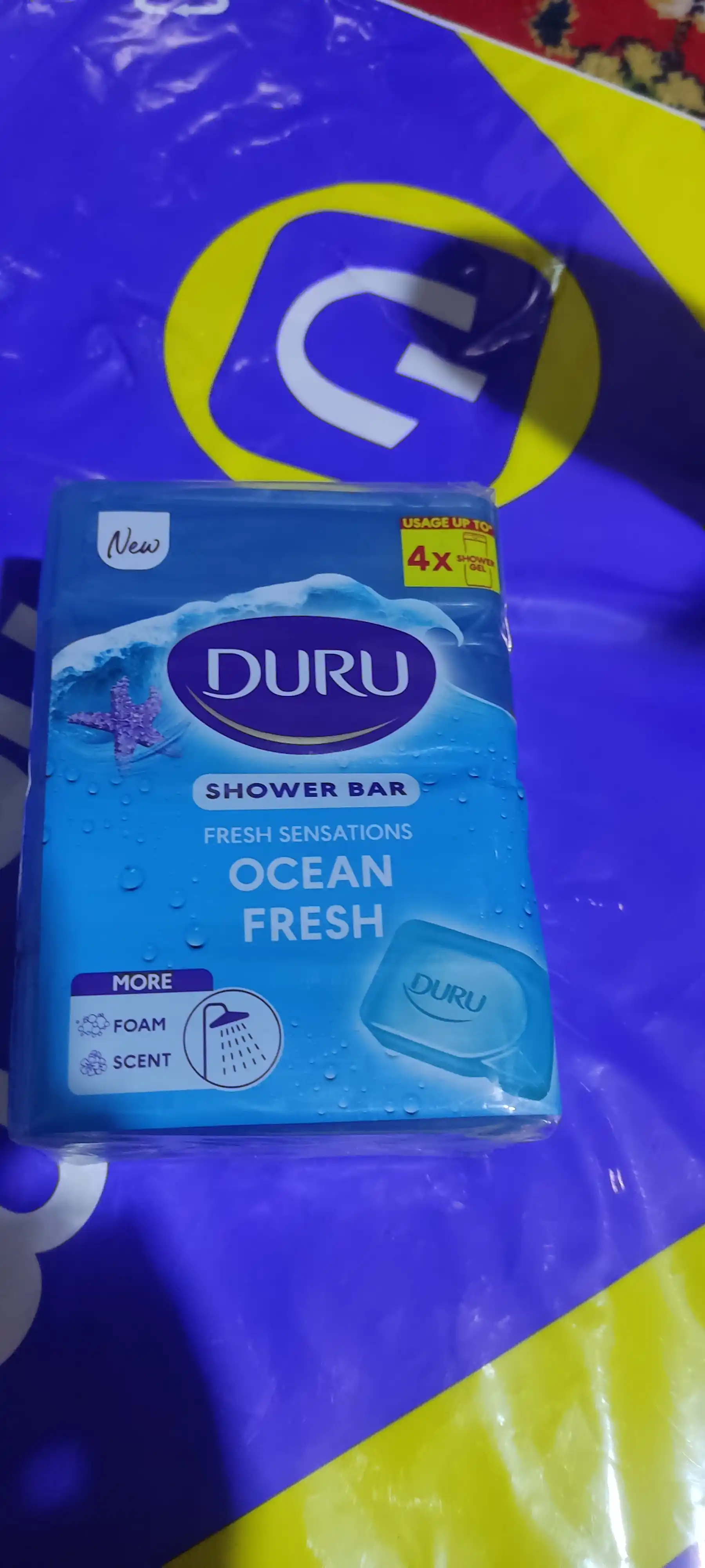 Dush sovuni Duru, okeanning yengilligi, 4ta 150 grdan