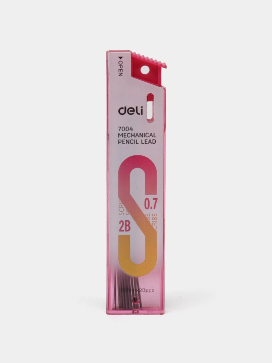Qo'rg'oshin 4 dona, 0.7 mm 2B 20 dona 7004 Deli - 