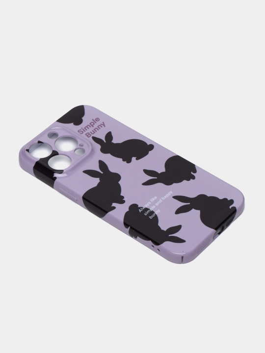 iPhone 14 Pro Max uchun quyonli silikon g'ilof