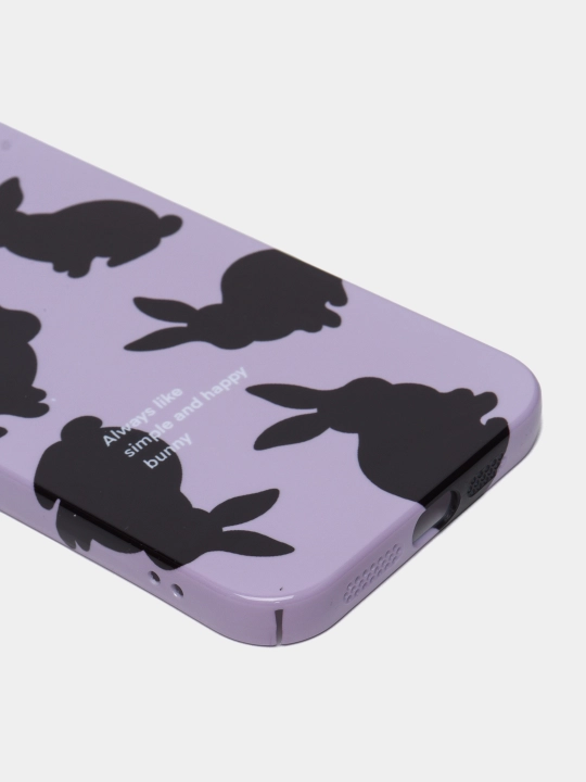 iPhone 14 Pro Max uchun quyonli silikon g'ilof