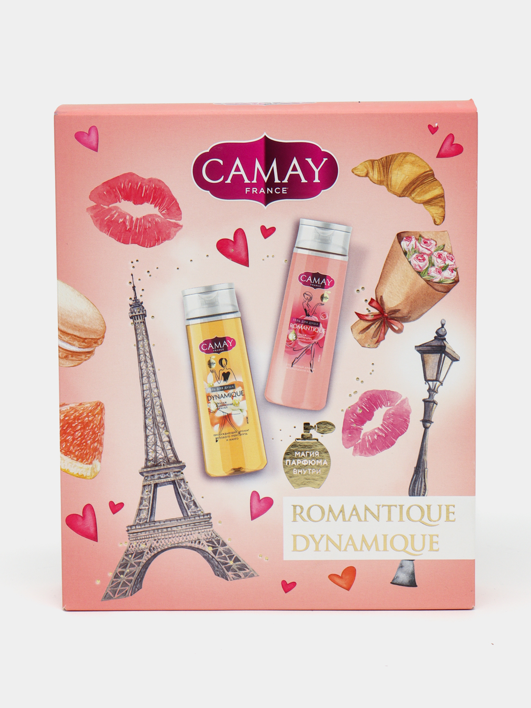 Подарочный набор Camay Romantique, гель для душа с ароматом розы и с ...