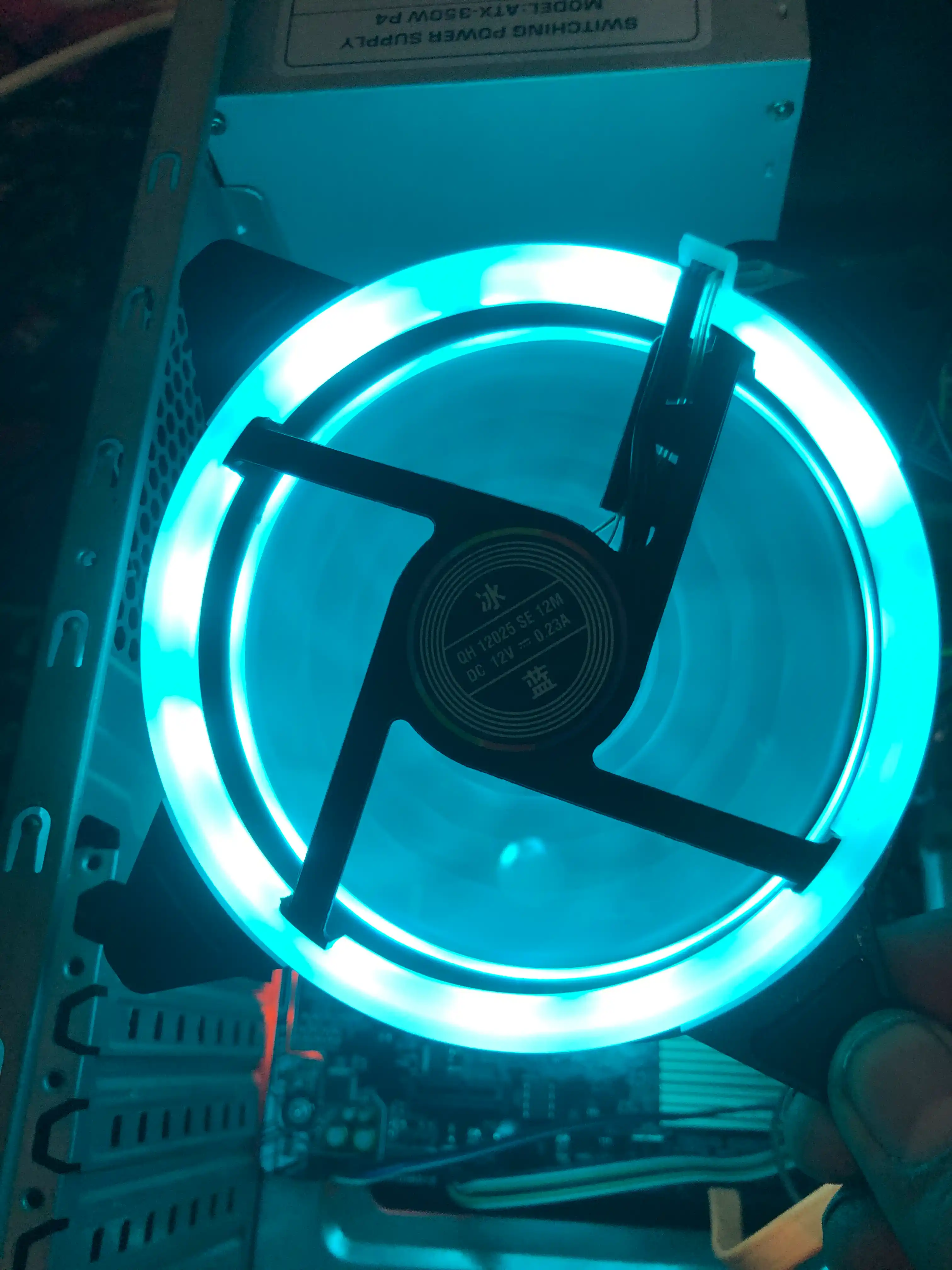 Kompyuter sovutish ventilyatori, 120 mm, yuqori havo oqimi, RPM, 12V, DC. LED yorug'lik bilan