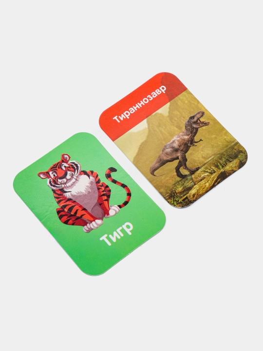 Qiziqarli stol o'yini "Xotira o'yinlari" Dinozavrlar va hayvonlar