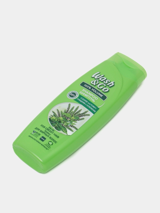 Шампунь Wash & Go экстракт лечебных трав для жирных волос, 360 мл